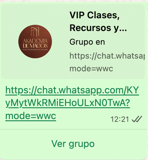 ACCEDER AL GRUPO DE WHATSAPP